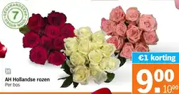 Albert Heijn AH Hollandse rozen aanbieding