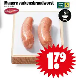 Dirk Magere Varkensbraadworst aanbieding