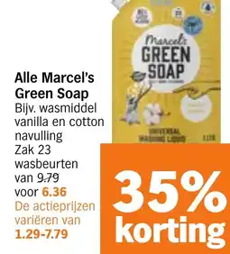 Albert Heijn Alle Marcel's Green Soap aanbieding