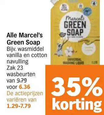Albert Heijn Alle Marcel's Green Soap aanbieding