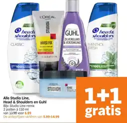 Albert Heijn Alle Studio Line, Head & Shoulders en Guhl aanbieding