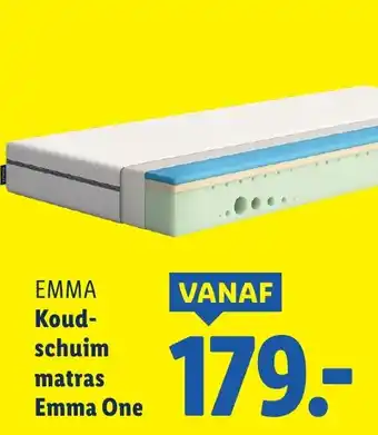 Lidl EMMA Koudschuim matras Emma One aanbieding