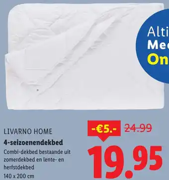 Lidl LIVARNO HOME 4-seizoenendekbed aanbieding