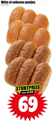 Dirk Witte of volkoren puntjes aanbieding