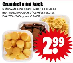 Dirk Crumbel mini koek aanbieding