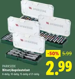 Lidl PARKSIDE Bitset/dopsleutelset aanbieding