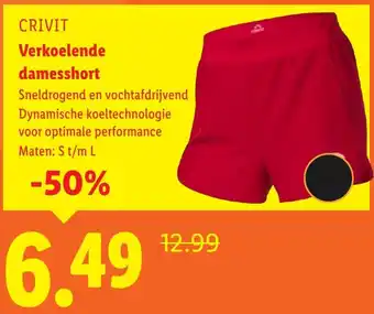 Lidl CRIVIT Verkoelende damesshort aanbieding