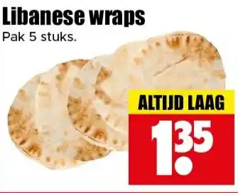 Dirk Libanese Wraps aanbieding