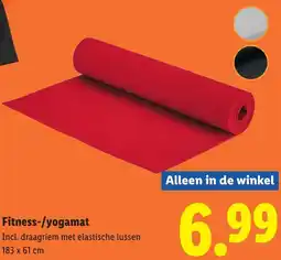 Lidl Fitness-/yogamat aanbieding