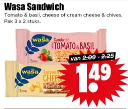 Dirk Wasa Sandwich aanbieding