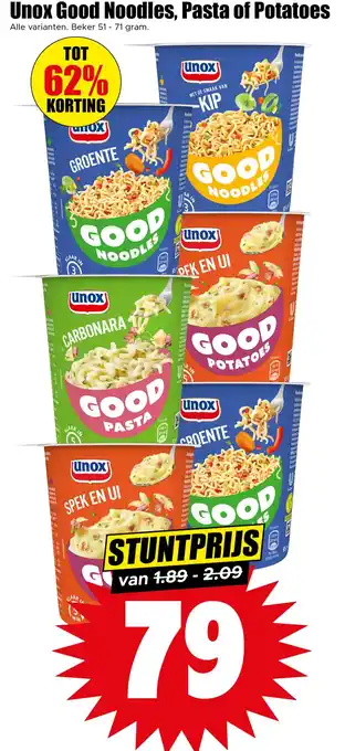 Dirk Unox Good Noodles, Pasta of Potatoes aanbieding