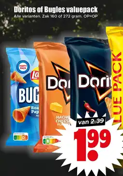 Dirk Doritos of Bugles valuepack aanbieding
