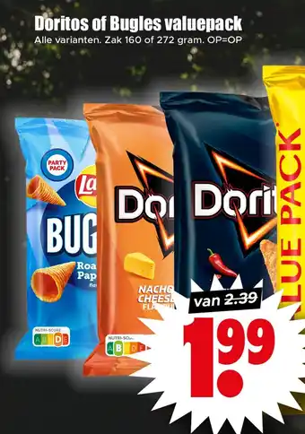 Dirk Doritos of Bugles valuepack aanbieding