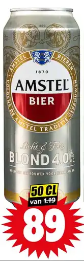 Dirk Amstel Bier Licht & Fris Blond 4.0% aanbieding
