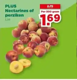 PLUS PLUS Nectarines of perziken aanbieding