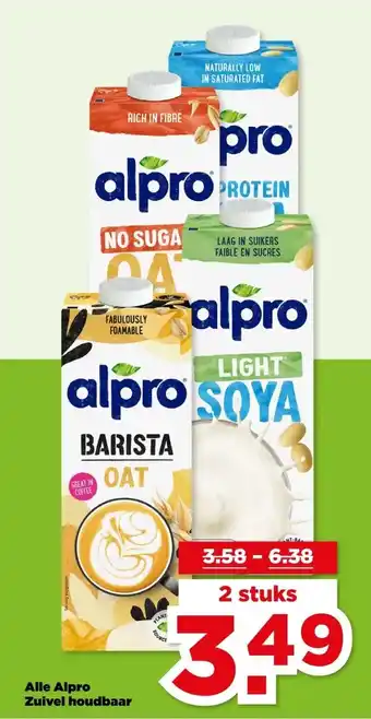 PLUS Alle Alpro Zuivel houdbaar aanbieding