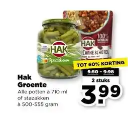 PLUS Hak Groente aanbieding