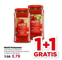 PLUS Mutti Pastasaus aanbieding