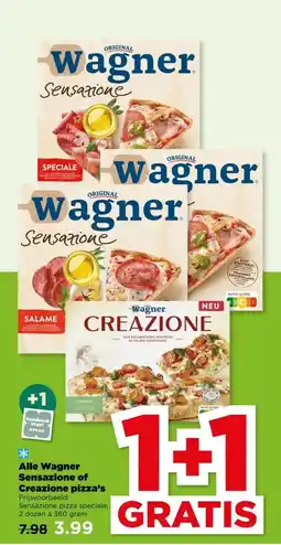 PLUS Alle Wagner Sensazione of Creazione pizza's aanbieding