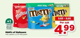 PLUS M&M's of Maltesers aanbieding