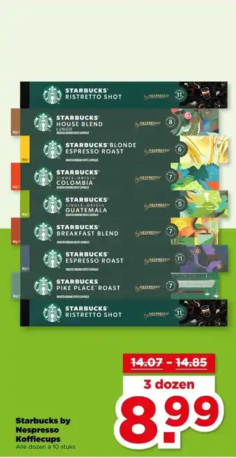 PLUS Starbucks by Nespresso Koffiecups aanbieding