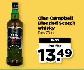 PLUS Clan Campbell Blended Scotch whisky aanbieding