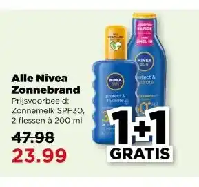 PLUS Alle Nivea Zonnebrand aanbieding