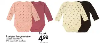 Zeeman Romper lange mouw aanbieding