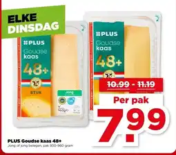 PLUS PLUS Goudse kaas 48+ aanbieding
