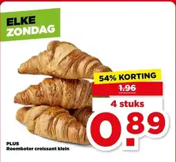PLUS PLUS Roomboter croissant klein aanbieding