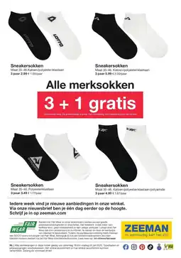 Zeeman Alle merksokken aanbieding