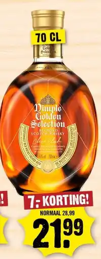Dirk Dimple Golden Selection Whiskey aanbieding