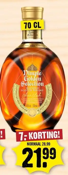 Dirk Dimple Golden Selection Whiskey aanbieding