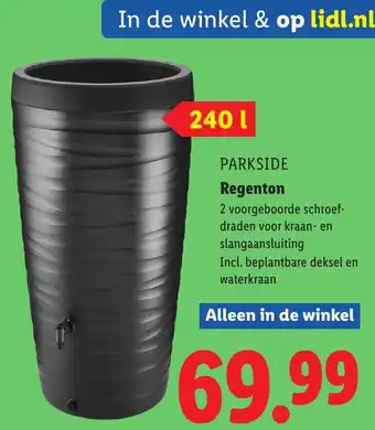 Lidl Parkside Regenton aanbieding