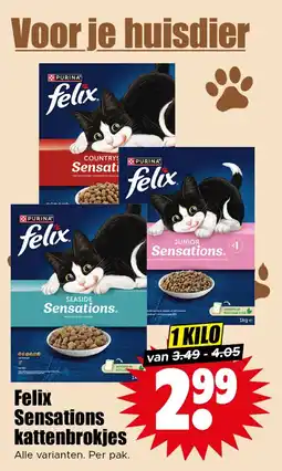 Dirk Felix Sensations kattenbrokjes aanbieding