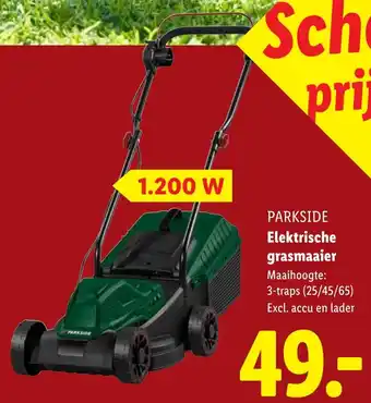 Lidl PARKSIDE Elektrische grasmaaier aanbieding