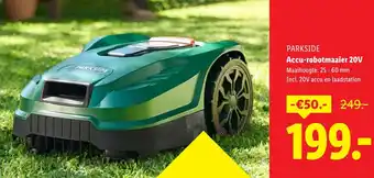 Lidl PARKSIDE Accu-robotmaaier 20V aanbieding