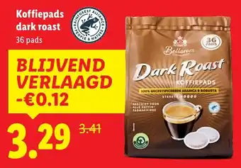 Lidl Koffiepads dark roast aanbieding