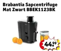 Kruidvat Brabantia Sapcentrifuge Mat Zwart BBEK1123BK aanbieding