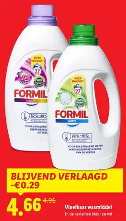 Lidl Formil Vloeibaar wasmiddel aanbieding