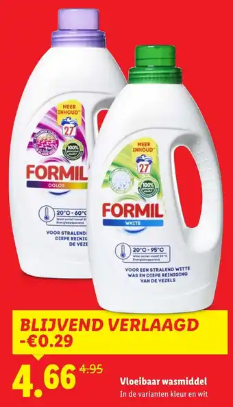 Lidl Formil Vloeibaar wasmiddel aanbieding
