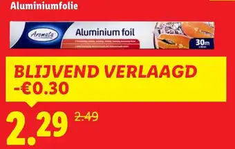 Lidl Aromata Aluminiumfolie aanbieding