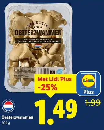 Lidl Oesterzwammen aanbieding