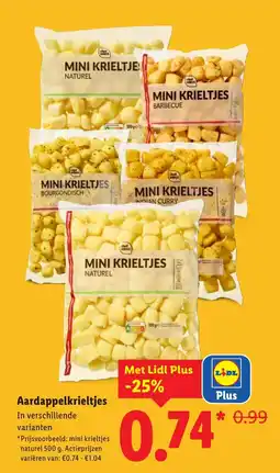Lidl Aardappelkrieltjes aanbieding