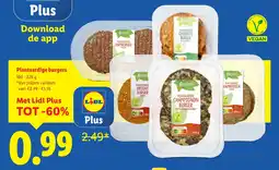 Lidl Plantaardige burgers aanbieding