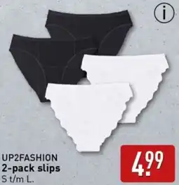 ALDI UP2FASHION 2-pack slips aanbieding