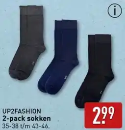 ALDI UP2FASHION 2-pack sokken aanbieding