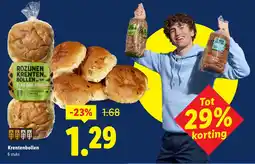 Lidl Krentenbollen aanbieding