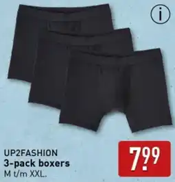 ALDI UP2FASHION 3-pack boxers aanbieding
