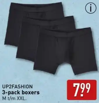 ALDI UP2FASHION 3-pack boxers aanbieding